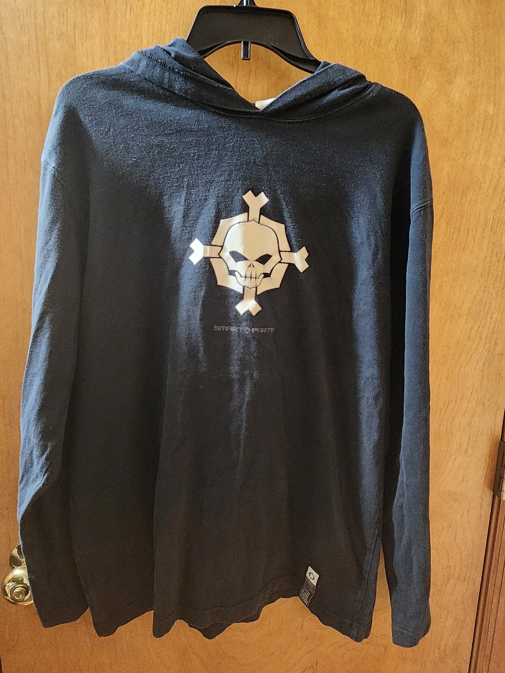 Vintage Y2K Smart Parts Paintball Lightweight Hoodie Long Sleeve Graphic Shirt L